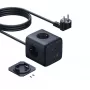 Baseus EnerFill FA11 67W Power Strip Cube mit 3 EU-Steckdosen, 2 USB-C und 1 USB-A, 1,5 m Kabel, Schwarz