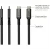 GoodConnections USB-C 2.0 (ST-ST) 3m Verbindungskabel Textilummantelung 240W Anthrazit