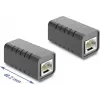 Delock RJ45 Kupplung Buchse zu Buchse Cat.6A geschirmt Schwarz