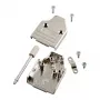 EFB-Elektronik Vollmetall-D-Sub-Haube 35°, E-MHDM35 09-K, 9-polig, Metall