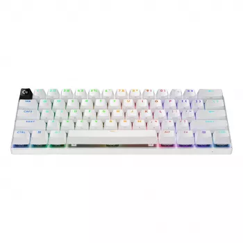 Logitech G PRO X 60 LIGHTSPEED Wireless Gaming Keyboard 60% Compact - Tactile - White - QWERTY International English