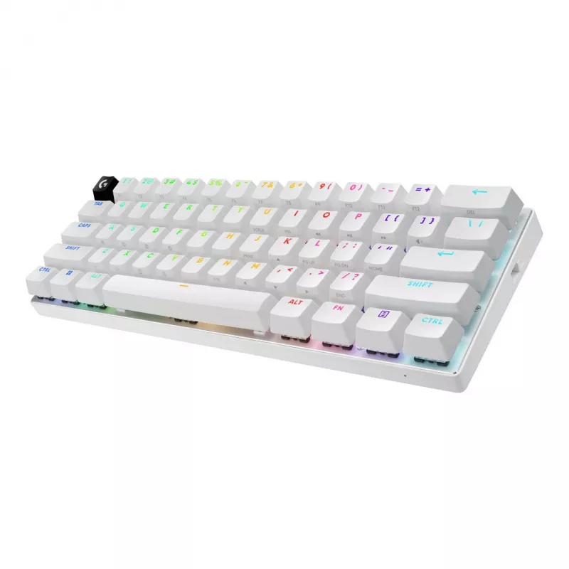 Logitech G PRO X 60 LIGHTSPEED Wireless Gaming Keyboard 60% Compact - Tactile - White - QWERTY International English
