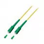 EFB Electronics Glasfaser-Patchkabel SC/APC auf SC/APC Singlemode OS2 G.657.A1 2m Gelb LSZH
