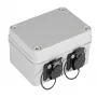 EFB Elektronik NWSZ 53730.1V2 IP67 Gehäuse mit 2xRJ45 Ports Cat.6A und 2xM16 Kabelverschraubungen