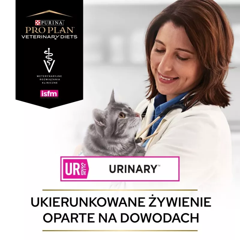 PURINA Pro Plan Veterinary Diets Feline UR St/Ox Urinary Trockenfutter für Katzen mit Huhn 1,5 kg