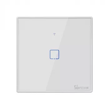 SONOFF T2EU1C-TX Smart WiFi + RF 433 Touch Light Switch 1-Gang Weiß