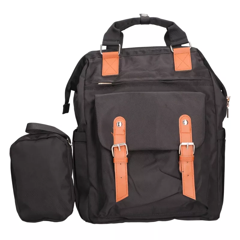 BLACK FOREST KM02 Kabinenrucksack 40x30x15 cm + Kulturbeutel Schwarz