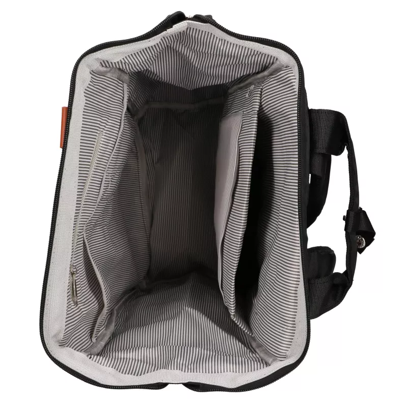 BLACK FOREST KM02 Kabinenrucksack 40x30x15 cm + Kulturbeutel Schwarz