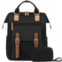 BLACK FOREST KM02 Kabinenrucksack 40x30x15 cm + Kulturbeutel Schwarz