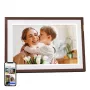 ARZOPA D10 10.1 inch Digitaler Bilderrahmen (Dunkelbraun) - 1280x800 IPS Touchscreen, 32GB, Wi-Fi