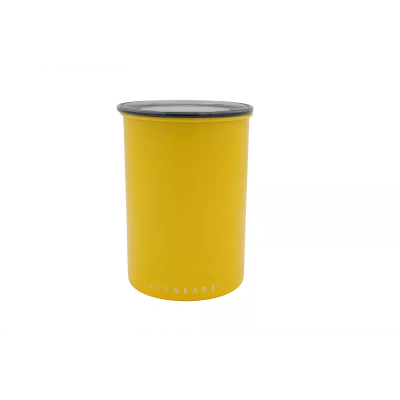 Airscape® Edelstahl Aromabehälter Medium, Matt Gelb