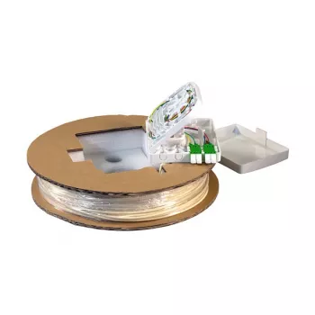EFB Electronics FTTX Compact Box Vorkonfektioniert 2xLC/APC Duplex G.657.A2 50m