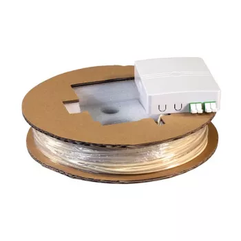 EFB Electronics FTTX Compact Box Vorkonfektioniert 2xLC/APC Duplex G.657.A2 50m