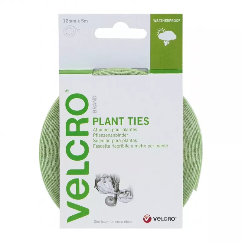 VELCRO Green Tie 5m Selbsthaftband 12mm Grün