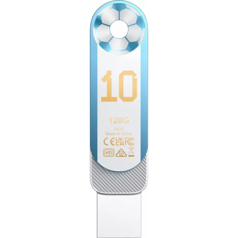 Lexar Dual D500 128GB USB-C/A 3.2 Flash-Laufwerk 400/360MB/s Weiß