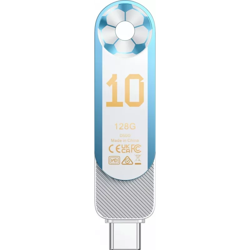 Lexar Dual D500 128GB USB-C/A 3.2 Flash-Laufwerk 400/360MB/s Weiß