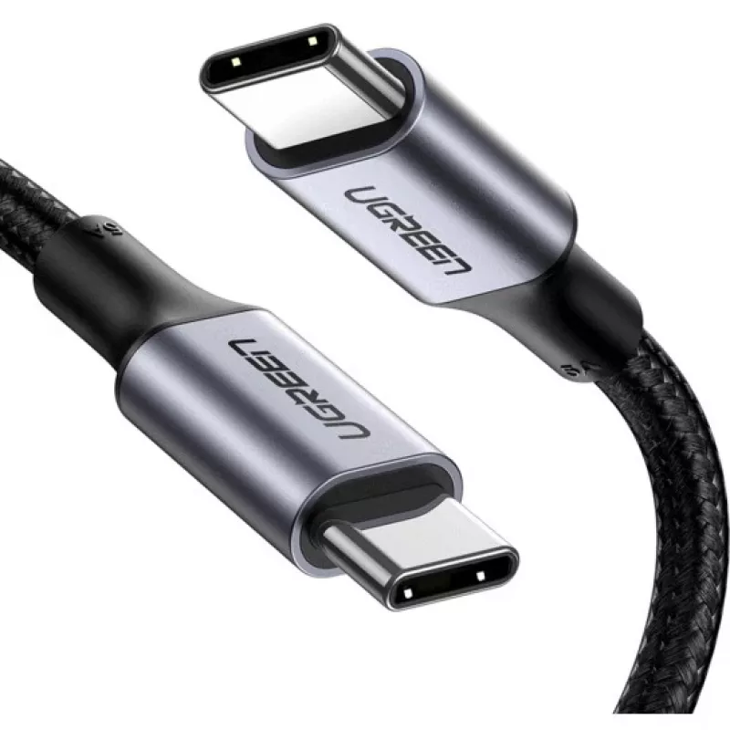 UGREEN USB-C auf USB-C Alu-Gehäuse mit Geflecht 1m