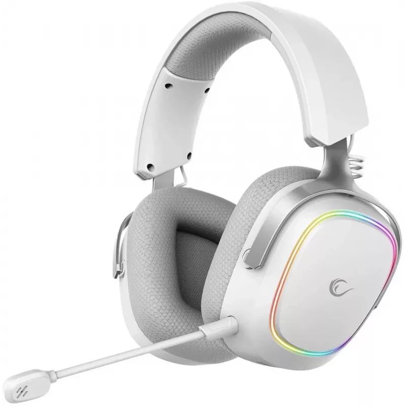 Rampage RETSU Wireless Over-Ear Headset BT 2.4G RGB White