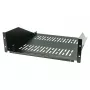 EFB-Elektronik 19 inch 3U Fixed Shelf, Tiefe 450 mm, Tragfähigkeit 36 kg, RAL9005 (Tiefschwarz)