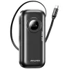 AWEI PowerBank PA-9 10000mAh 22.5W mit einziehbarem Kabel Schwarz