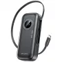 AWEI PowerBank PA-9 10000mAh 22.5W mit einziehbarem Kabel Schwarz