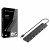Conceptronic 7-Port USB 2.0 Hub mit Netzteil - Schwarz (HUBBIES08BP)