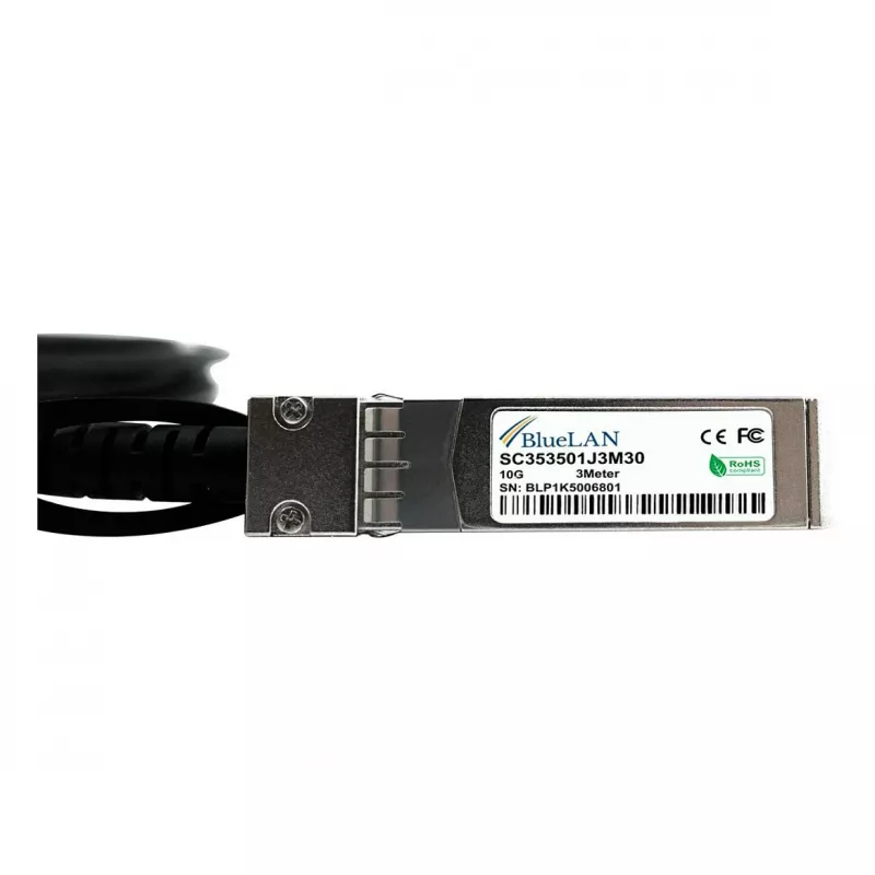 BlueOptics Kompatibles Extreme Networks 10305 BlueLAN 10GBASE-CR Passives SFP+ zu SFP+ Direct Attach Kabel, 3m, AWG30 (10305-BL)