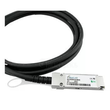 BlueOptics Networks 10312 Kompatibles BlueLAN QSFP+ Direct Attach Copper Kabel, 40GBASE-CR4, 1m, 30AWG, Passiv