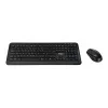 Targus AKM610FR Kabelloses Tastatur- und Maus-Set - Vollgröße - AZERTY - Französisches Layout - Schwarz