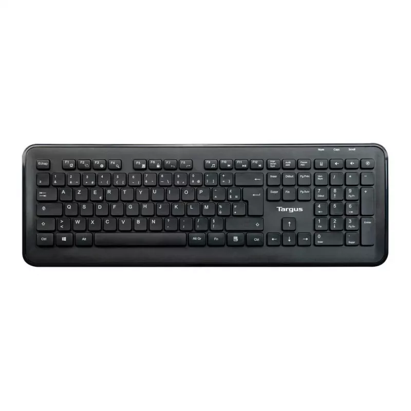 Targus AKM610FR Kabelloses Tastatur- und Maus-Set - Vollgröße - AZERTY - Französisches Layout - Schwarz