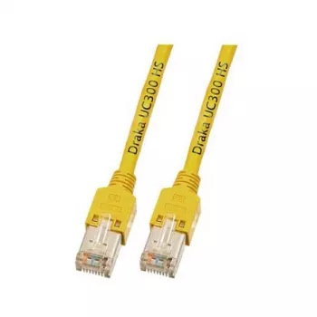 EFB-Elektronik RJ45 Patchkabel Cat.5e SF/UTP LSZH Draka UC300 TM11 Gelb 1,5m