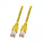 EFB-Elektronik RJ45 Patchkabel Cat.5e SF/UTP LSZH Draka UC300 TM11 Gelb 1,5m