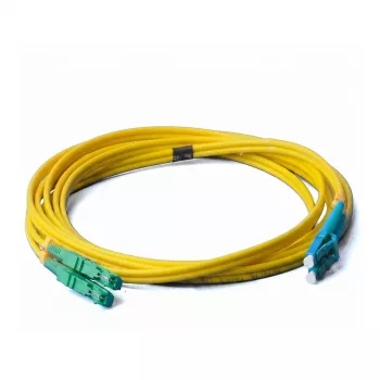EFB Elektronik ECOFIBER Duplex Patchkabel SC/APC-SC/APC OS2 G.657.A1 1m LSZH Gelb