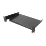 Good Connections 10-Zoll Rack-Einlegeboden 1U 160mm Tiefe Tiefschwarz RAL 9005