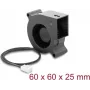 Delock Blower Fan 12 V DC 60 x 60 x 25 mm mit 3-Pin Lüfteranschluss, Schwarz (67492)