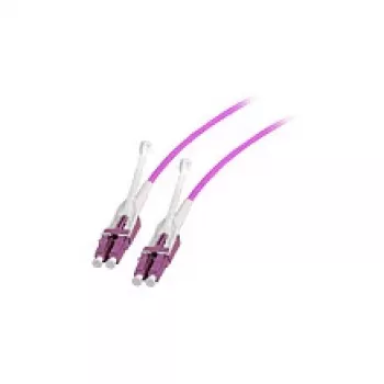 EFB Elektronik Duplex Jumper LC-LC OM4 0,5m mit Push/Pull-Tab, wechselbarer Polarität