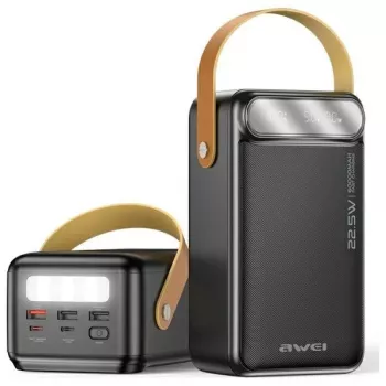 AWEI PowerBank P101K 60000mAh 22.5W Schwarz