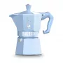 Bialetti MOKA EXCLUSIVE 3-Tassen Herdplatten-Espressokocher Hellblau (9061)