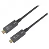 Equip USB-C 3.2 auf USB-C Active Optical Cable (AOC) 8K 60W PD 10m Schwarz