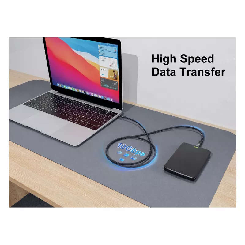 Equip USB-C 3.2 auf USB-C Active Optical Cable (AOC) 8K 60W PD 10m Schwarz