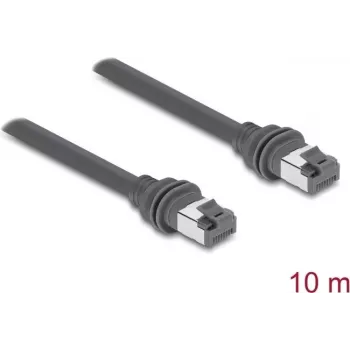 Delock RJ45 Patchkabel Cat.6 Kompatibel mit Starlink Gen3 - 10 m Grau
