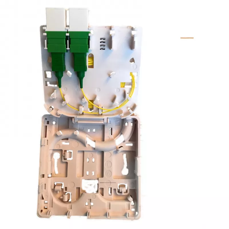 EFB Elektronik FTTH Box für 4 SC-S oder LC-D Kupplungen 80x80 mit Kabelzugentlastung, Schrumpfversion