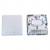 EFB Elektronik FTTH Box für 4 SC-S oder LC-D Kupplungen 80x80 mit Kabelzugentlastung, Schrumpfversion