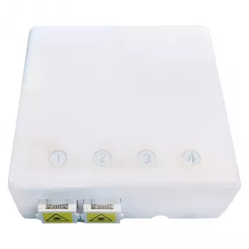 EFB Elektronik FTTH Box für 4 SC-S oder LC-D Kupplungen 80x80 mit Kabelzugentlastung, Schrumpfversion