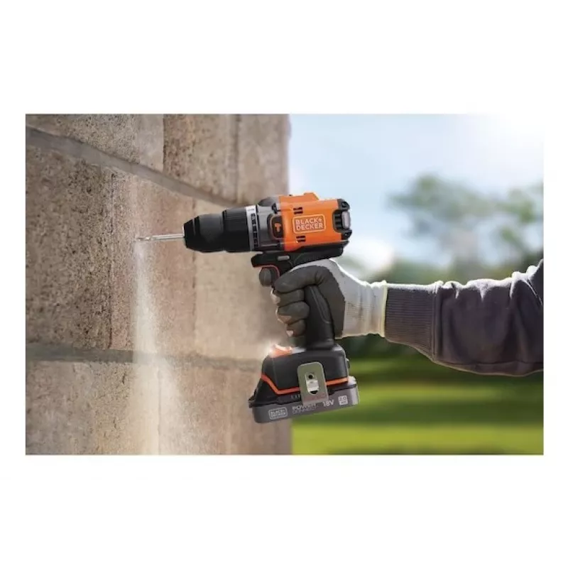Black & Decker BLD683XN-XJ Kabel-Schlagbohrmaschine 680W 13mm Zahnkranzbohrfutter 0-3000 U/min Schwarz/Orange