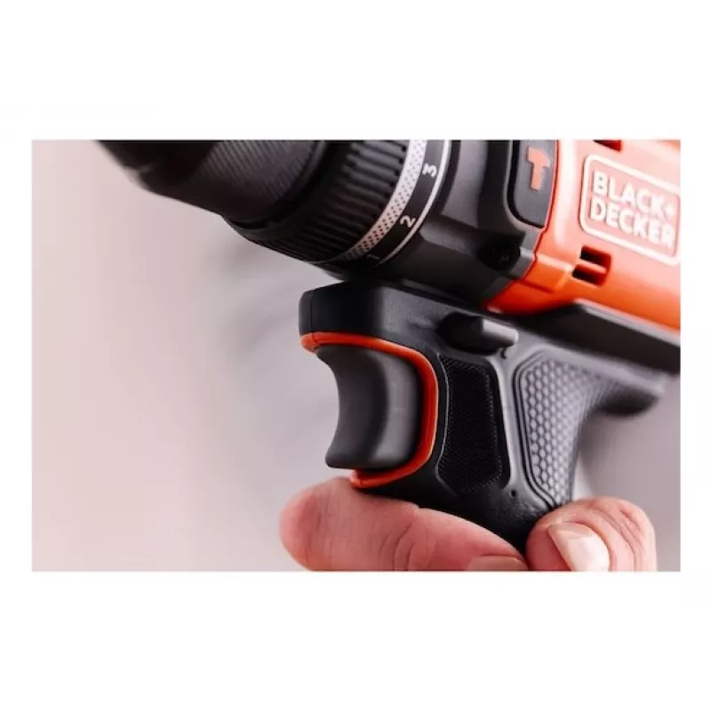 Black & Decker BLD683XN-XJ Kabel-Schlagbohrmaschine 680W 13mm Zahnkranzbohrfutter 0-3000 U/min Schwarz/Orange