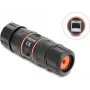 Delock RJ45 Kupplung Buchse zu Buchse Cat.6A mit M23,5 x 1,5 mm Gewinde, kurze Bauform, IP68 staub- und wasserdicht