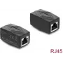 Delock Adapter Kupplung RJ45 Buchse auf Buchse Cat.6 geschirmt Schwarz (90838)