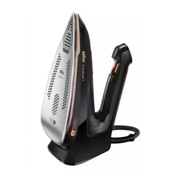 Braun FI7276BK Dampfbügeleisen - 2700W, EloxalPlus 3D BackGlide Bügelsohle, 230 g/min Dampfstoß, Schwarz