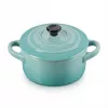 Le Creuset Steinzeug Set mit 4 Petit Casserolen 10x5cm Ocean